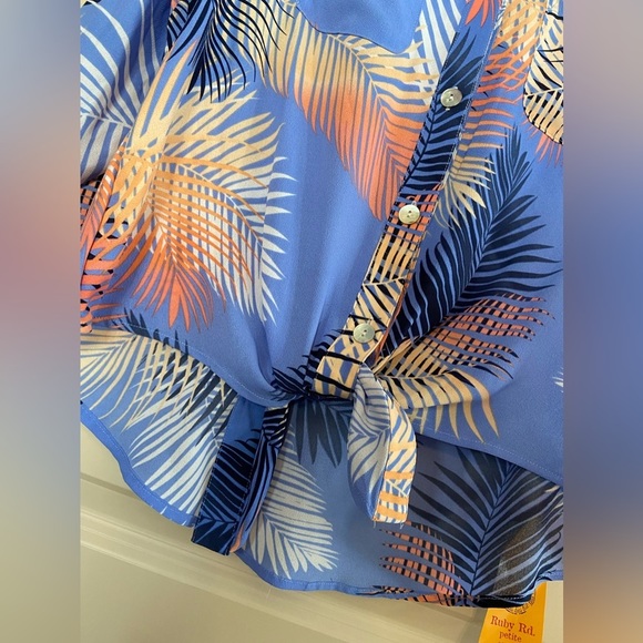 RubyRoad Sz-PM 🦋💙The Prettiest Blue EVER💙🦋Very Versatile-Open, Tied , Tucked - Picture 6 of 16